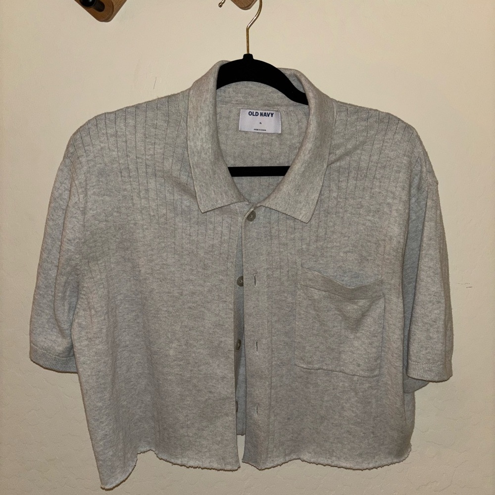 Cropped sweater top
